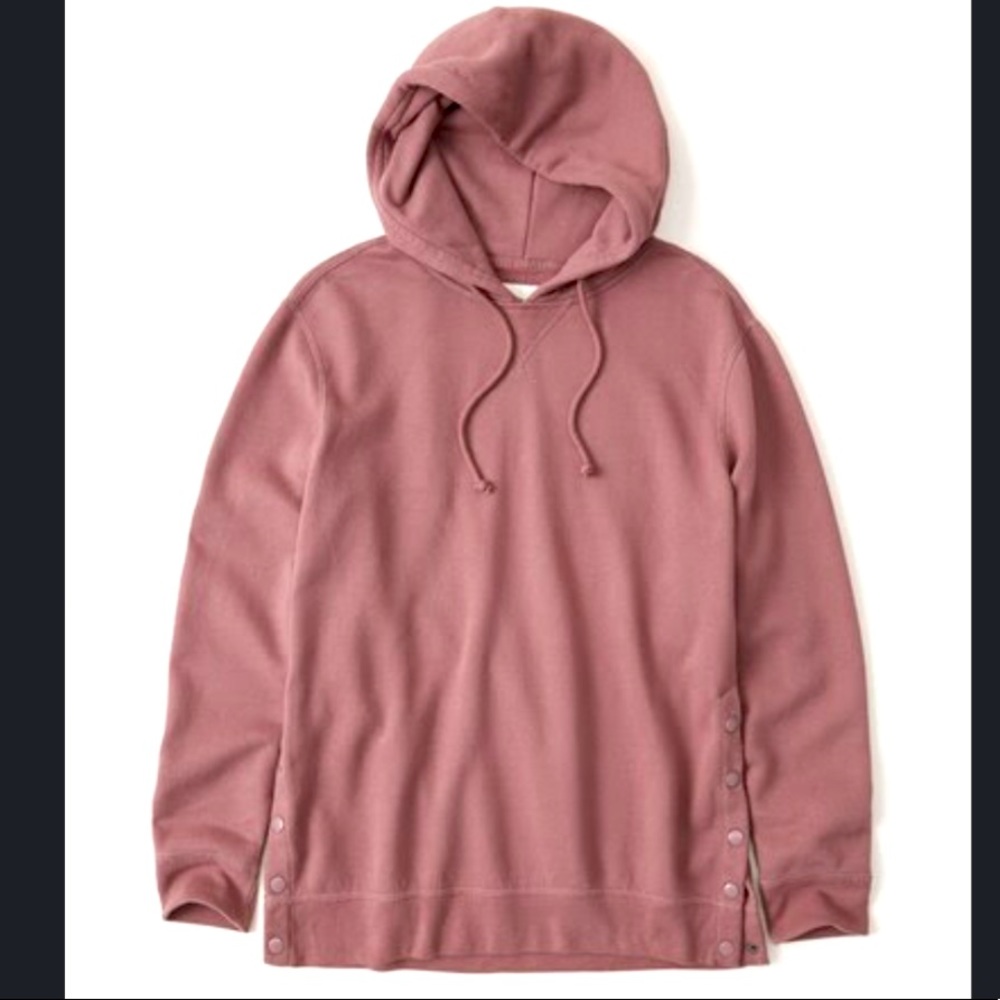 Side snap hoodie